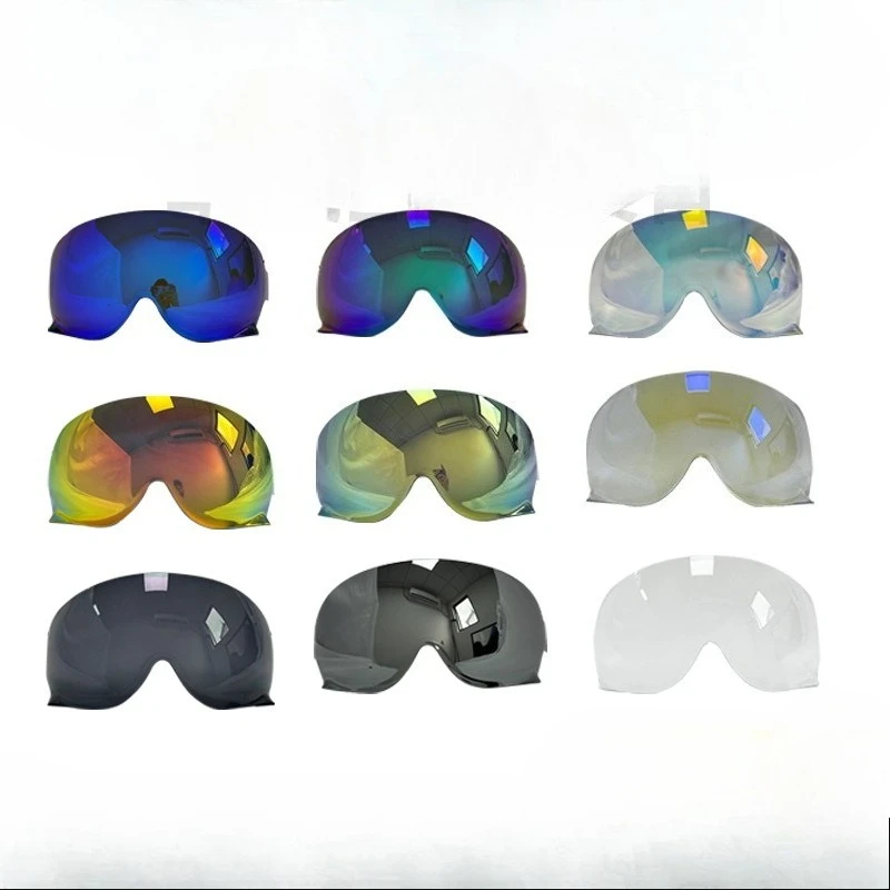 

Suitable for SHOE Helmet Lenses Half Helmet Vintage Helmet JO EX-ZERO CJ-3 Electroplated Day and Night Sunscreen