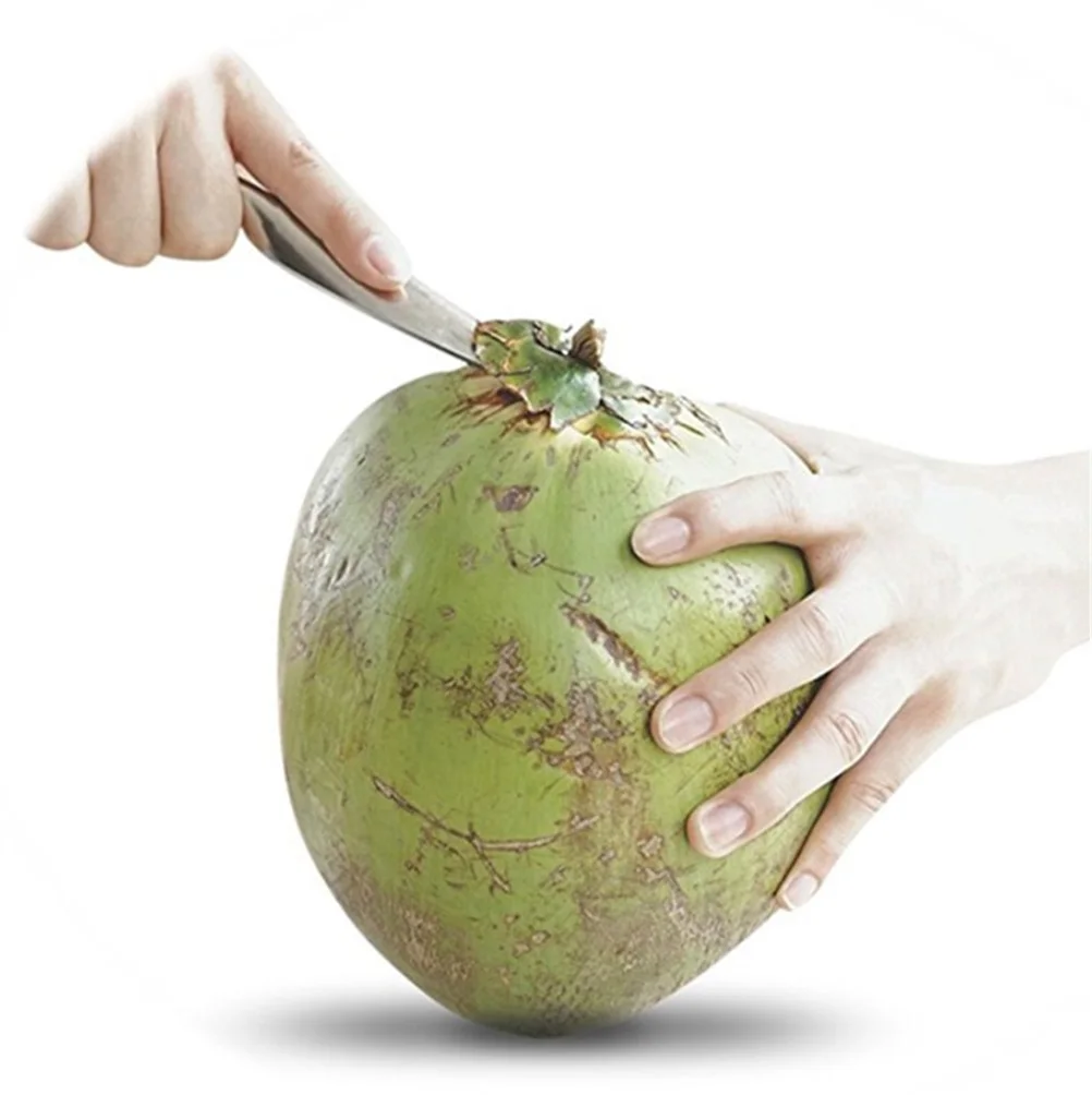 Coconut Opener Stainless Steel Coconut Opener Scraper Knife Coconut Punch Opener Tools