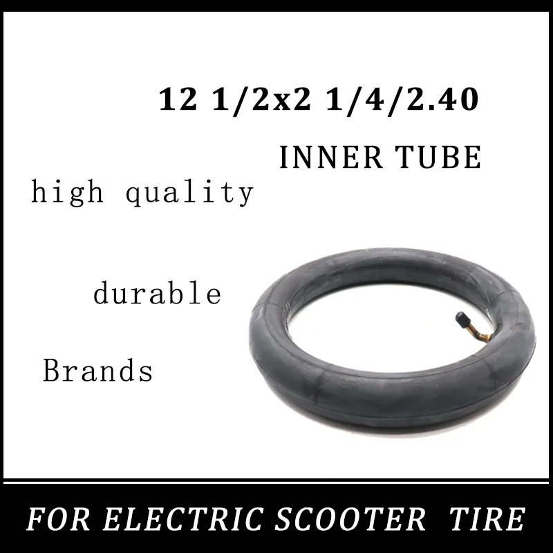12 1/2x2 1/4/2.40 12.5 นิ้วยางด้านในสําหรับสกู๊ตเตอร์ไฟฟ้าสกู๊ตเตอร์อุปกรณ์เสริมคุณภาพสูงและทนทานยางนิวเมติก