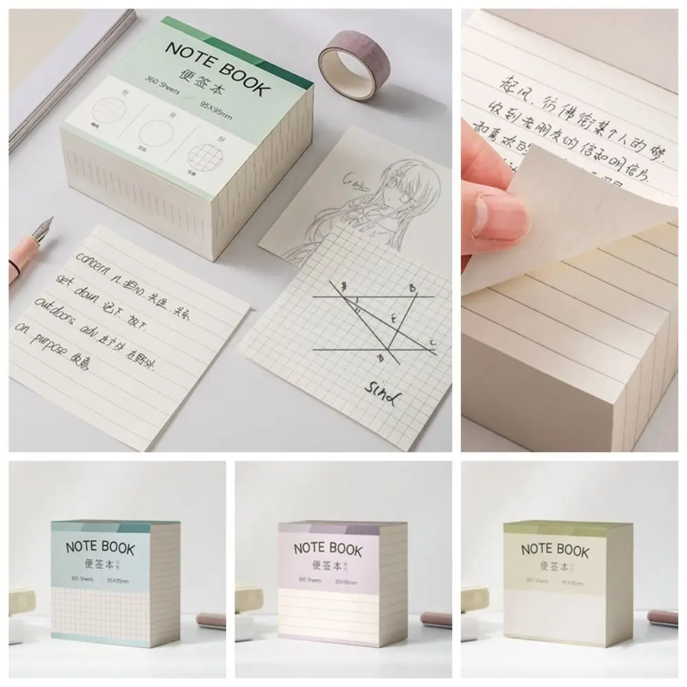 Meaasge Paper Note Paper Korean Memorandum Note Pads Note Pads Thickness Non-Sticky Memo Pads School