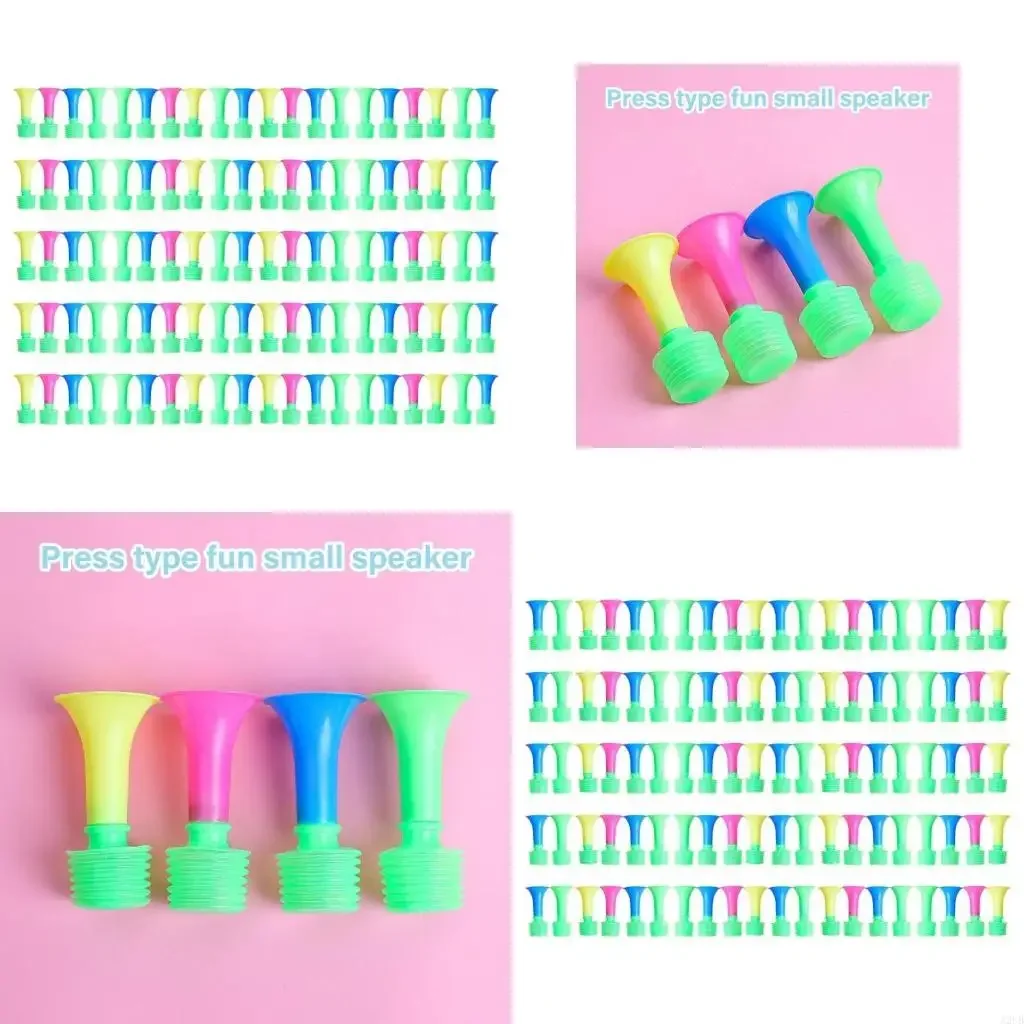 

Plastic Party Blowers Noise Makers Mini Push Trumpet Noise Maker Early Educational Toy Gifts for Kids Boys and Girls 15UB