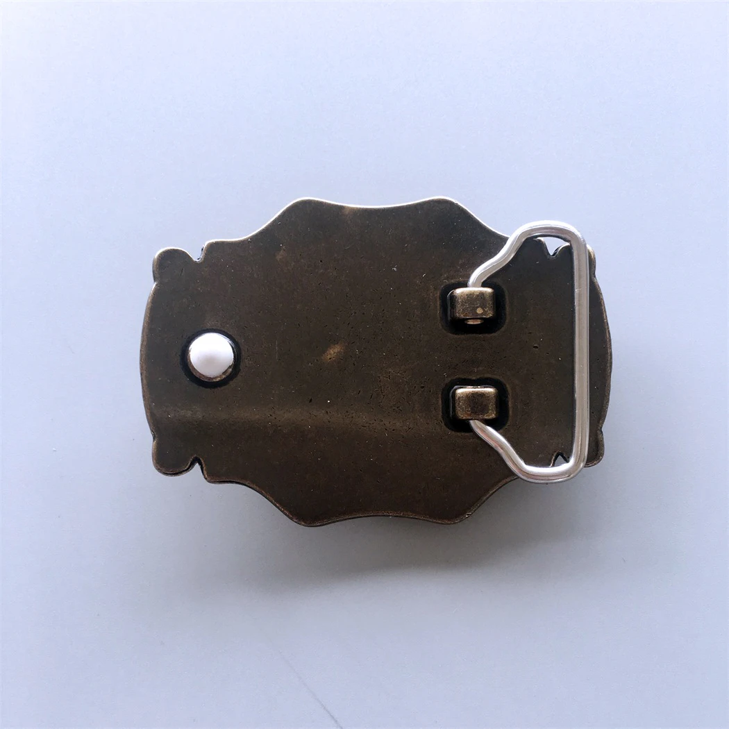 Western Bull Solid Brass Belt Buckle BUCKLE-BS008