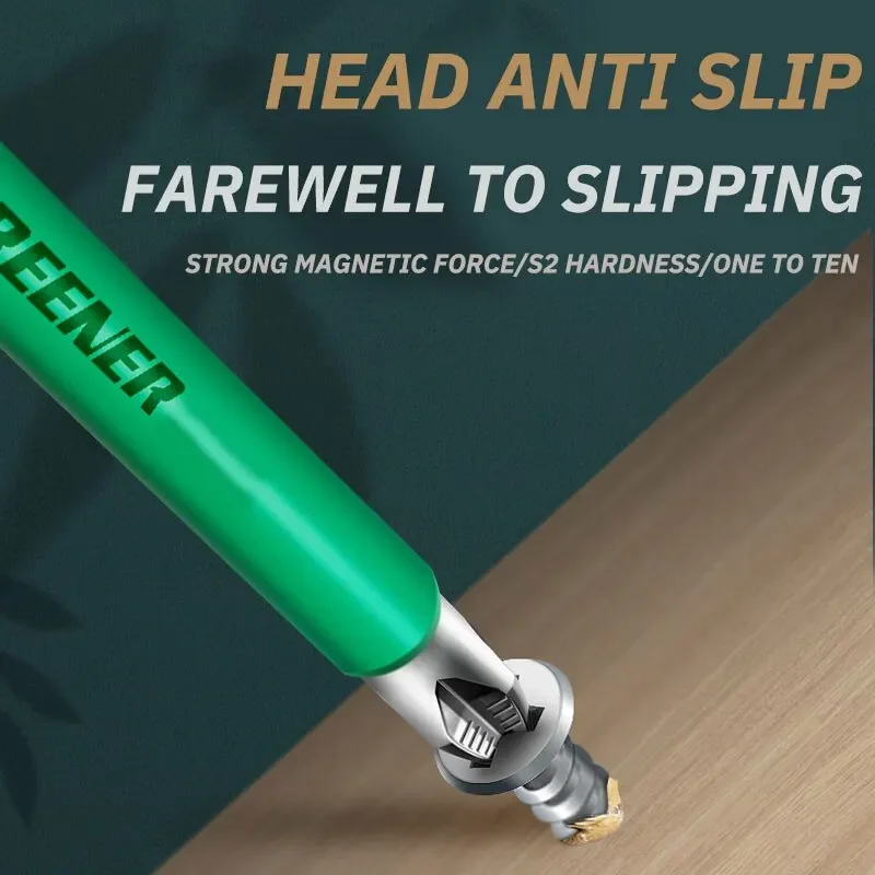 4PCS High-Performance Electric Screwdriver Bit Set - Precision Magnetic Hex Bits (50mm/65mm/70mm/90mm)