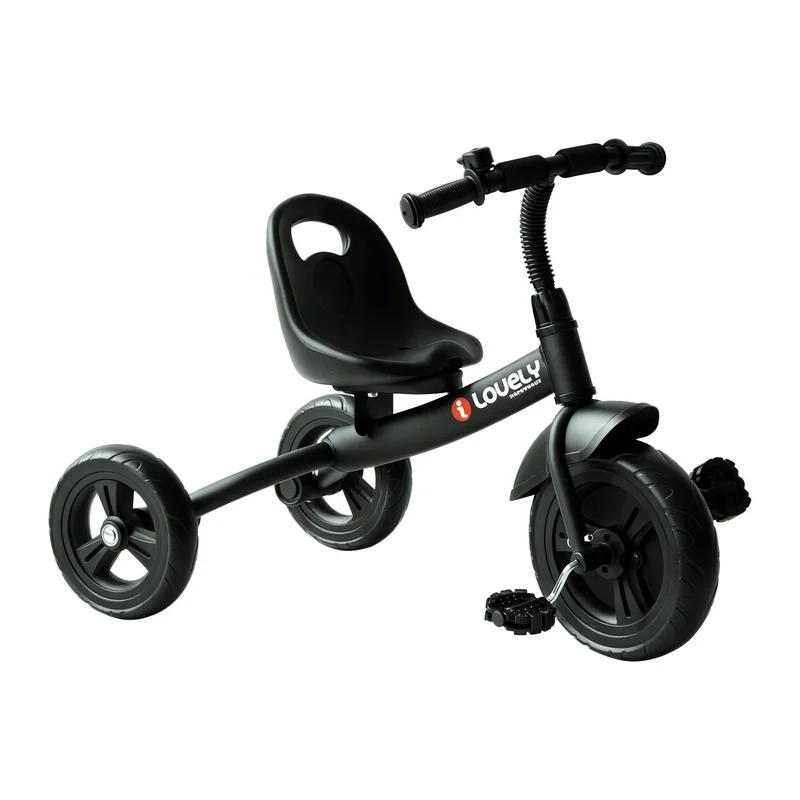 

Qaba 3-Wheel Recreation Ride-On Toddler Bike With Bell for Children Indoor / Outdoor, Black
