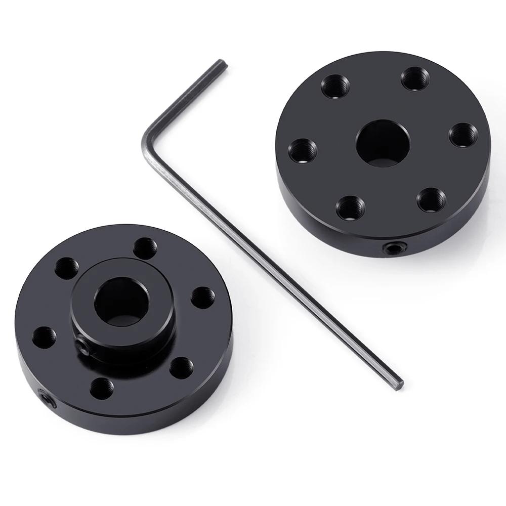 AXSPEED-acoplamiento de brida rígida de Metal de 6mm, acoplador de eje guía de Motor, conector de Motor, accesorios de rodamiento para piezas de modelo de coche de barco RC