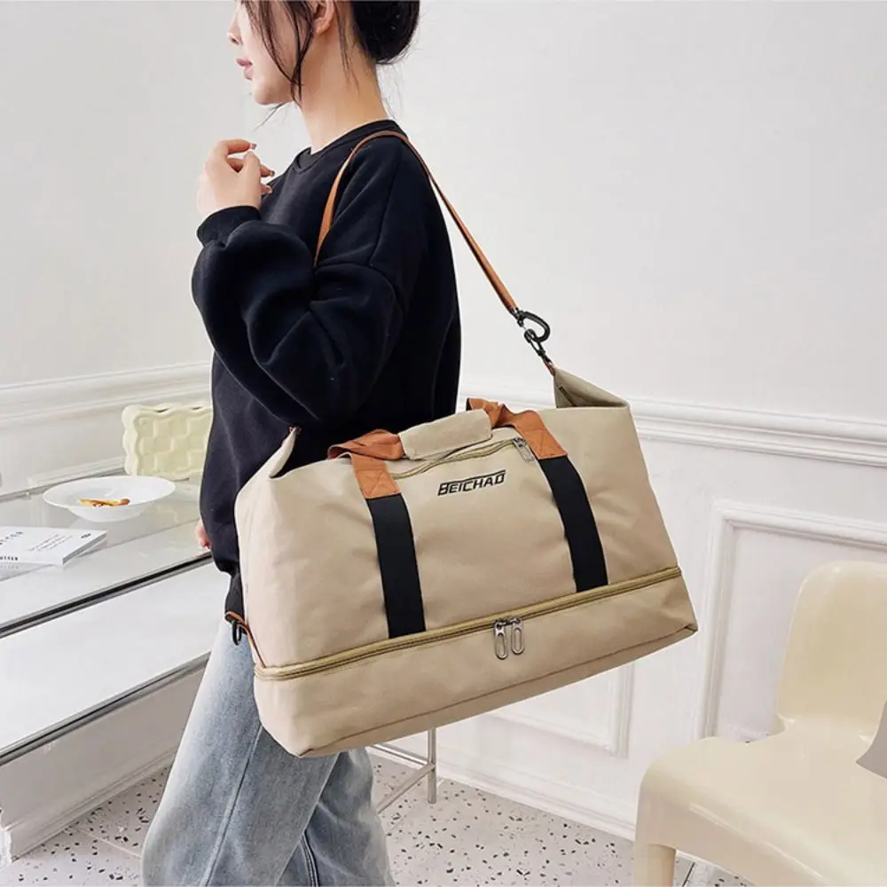 

Модная дорожная спортивная сумка большой вместимости, водонепроницаемая ручная дорожная сумка для багажа, спортивная сумка-мессенджер для деловых поездок, мужская сумка-мессенджер