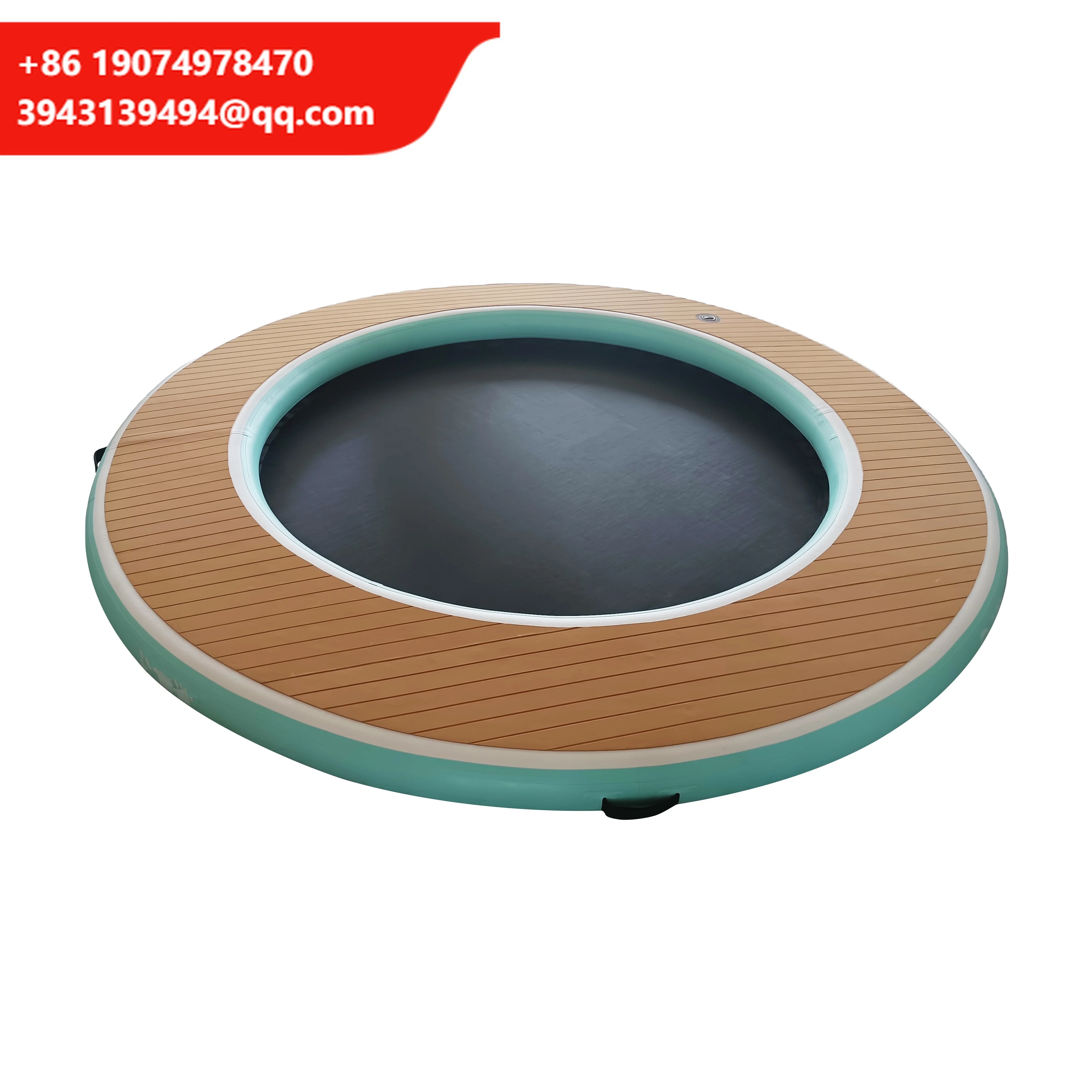 

Надувная плавучая платформа для яхт Ocean Yacht Dock, круглый надувной бассейн-остров, складной водный гамак с сеткой