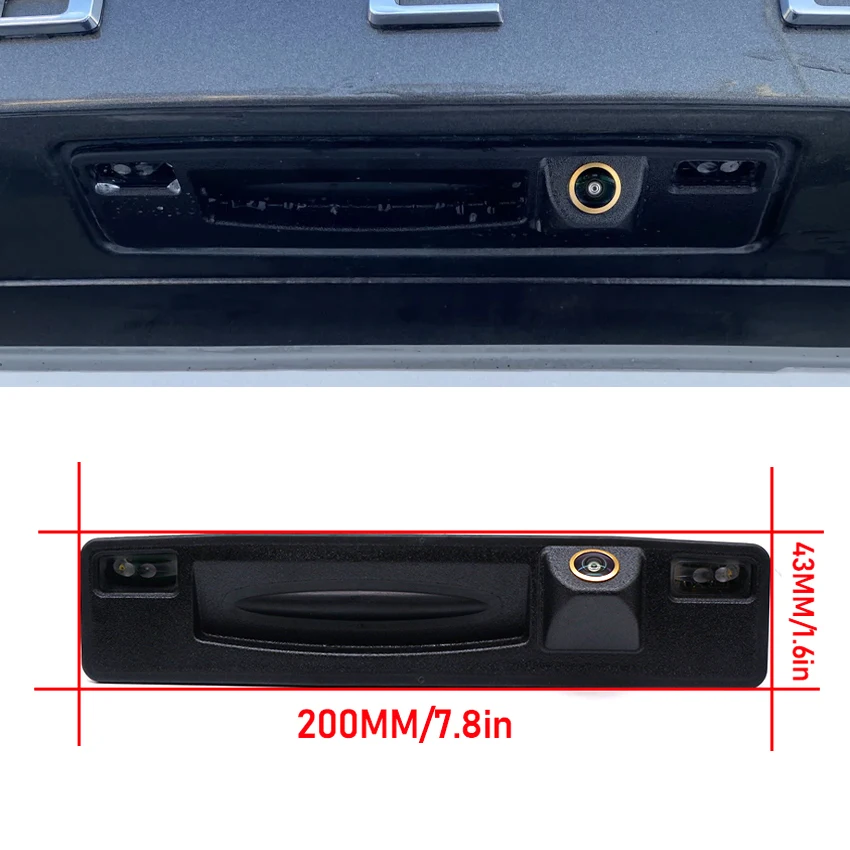 AHD Rear View Camera For Ford Puma 2019 2020 2021 SYNC 3 Trunk Handle Backup Reverse Camera 170° 1080P Night Vision High quality