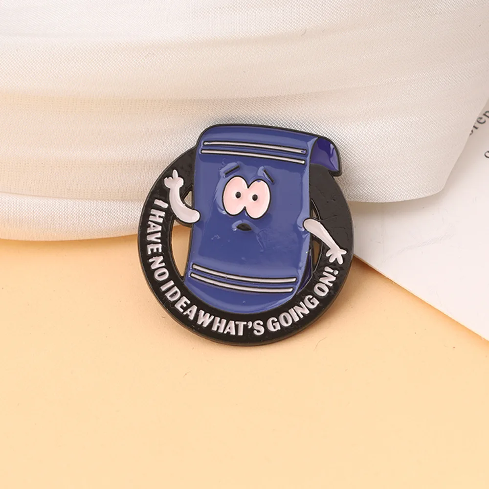 Comedy Cartoon Anime Enamel Pins Custom Fantastic Towel Brooches Lapel Badges Funny Jewelry Gift for Friends image 3