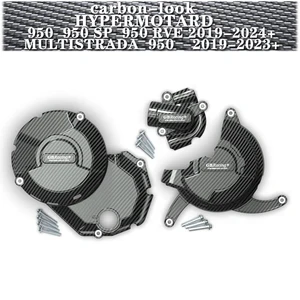 Motorschutzabdeckung des Kohlenstoffaussehers, geeignet für Hypermotard 950 SP 950 RVE 2019-2024 + Multistrada 950 2019-2023 + 11 Main Ducati 950 Motor Protector Sales - №11