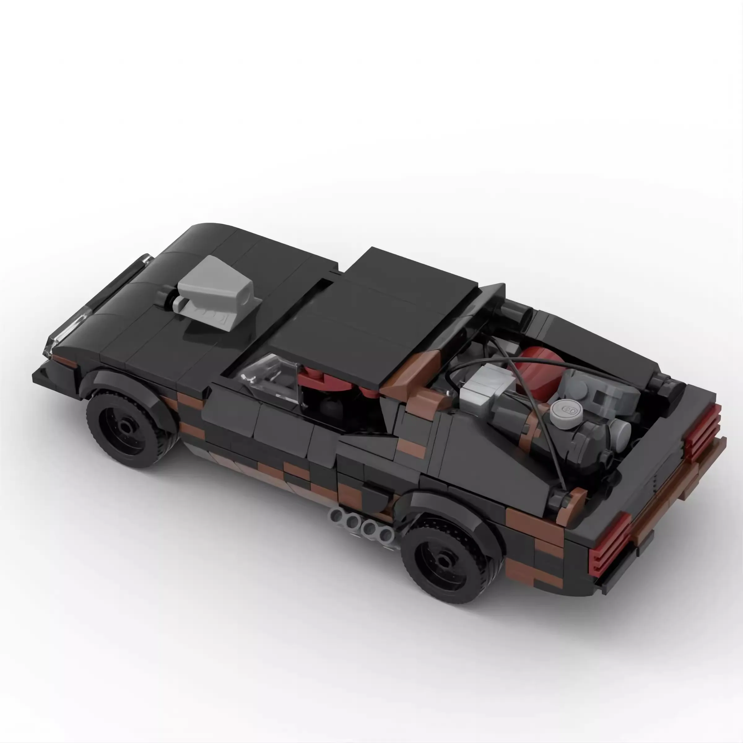 Bricklink MOC Movie Mad Max V8 Interceptor Muscle Car Vehicles Technical Car Speed Champions Building Blocks Toys Christmas Gift