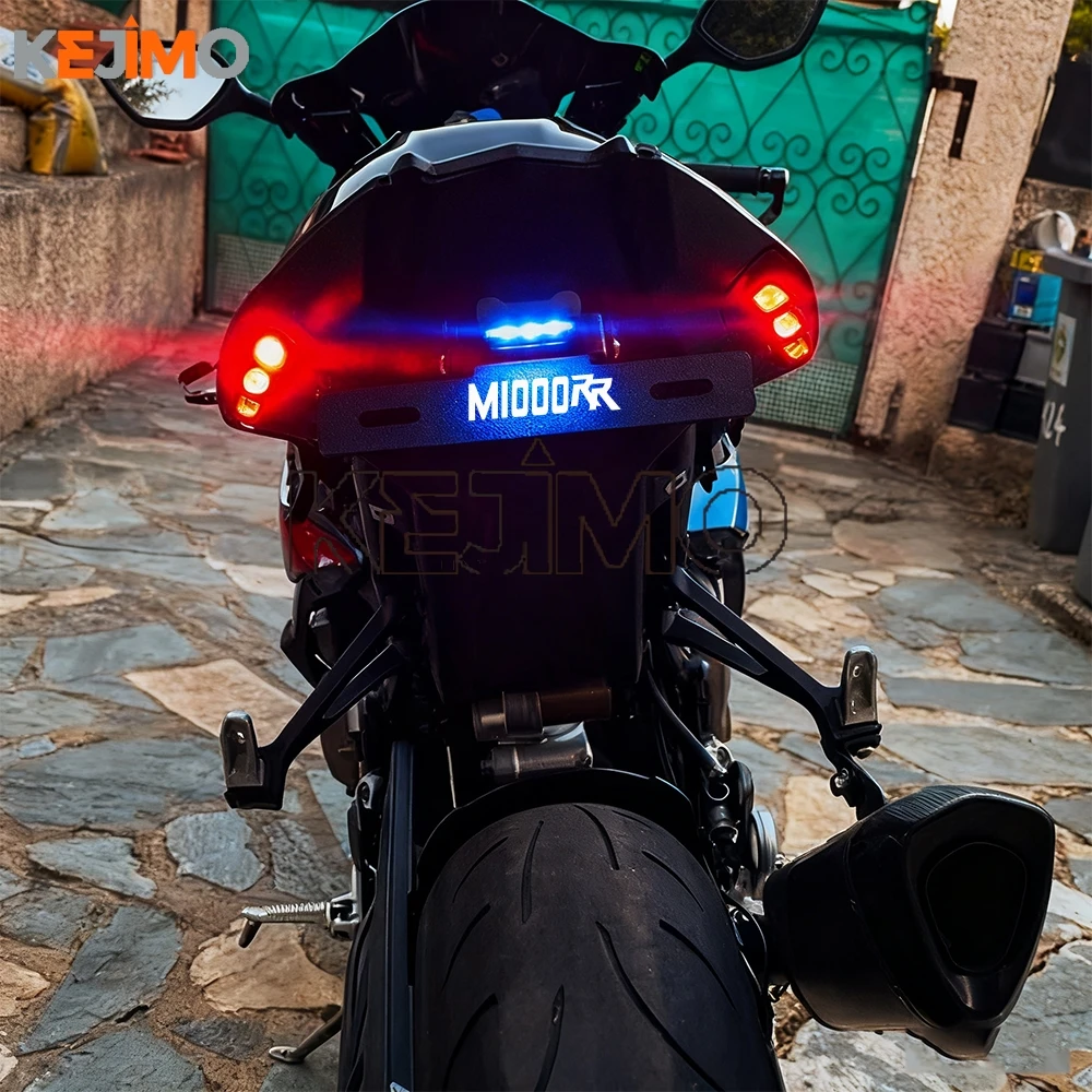

FOR BMW S1000RR S1000R M1000RR 2019-2023 S 1000 RR 2024 2025 License Plate Holder Tail Tidy Adjustable Short number plate holder