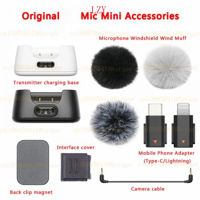 Для DJI Mic Mini-передатчик, зарядная база, лобовое стекло, муфта, задний зажим, адаптер Для DJI Mic Mini-передатчик, зарядная база, лобовое стекло, муфта, задний зажим, адаптер