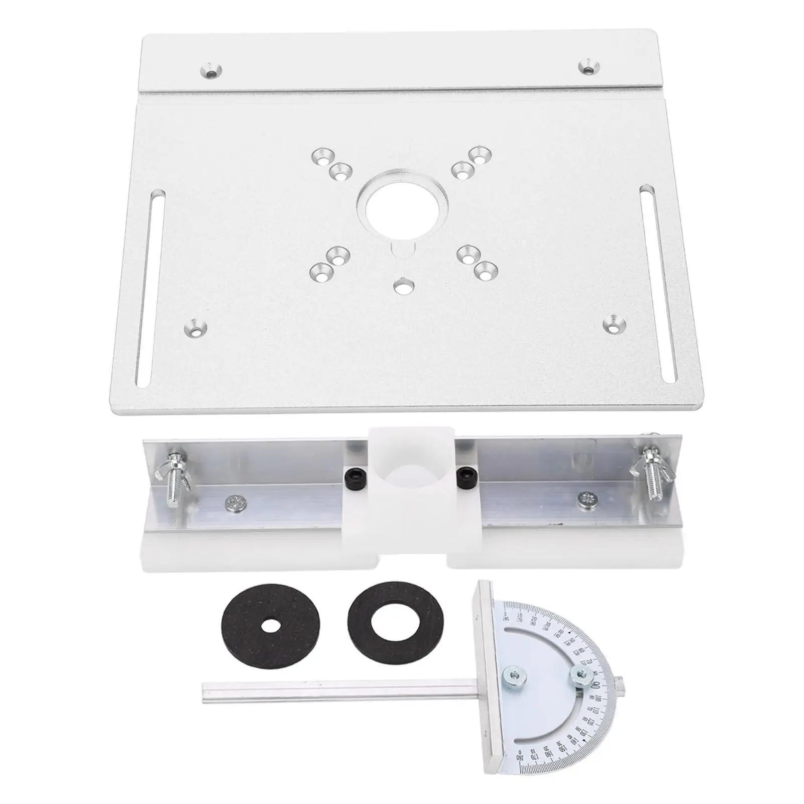 

Heavy Duty Aluminum for router Lift System Kit Woodworking Insert Base for router Table Saw Stable and Adjustable Design