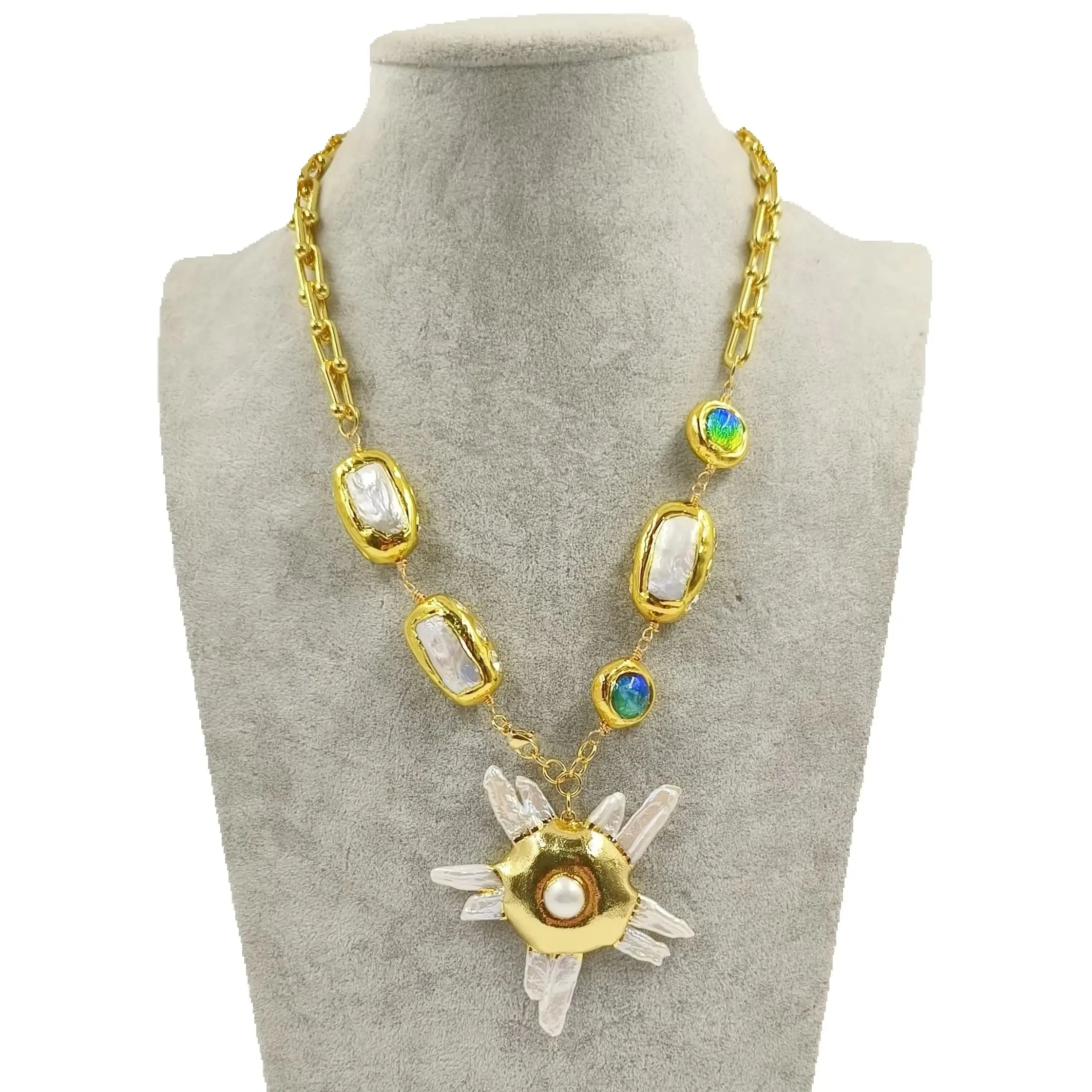 

WT-JN256 2023 WKT Gothic Style Freshwater Pearl Pendant Necklace Jewelry Women Accessory Gifts Supplies Party Lovely