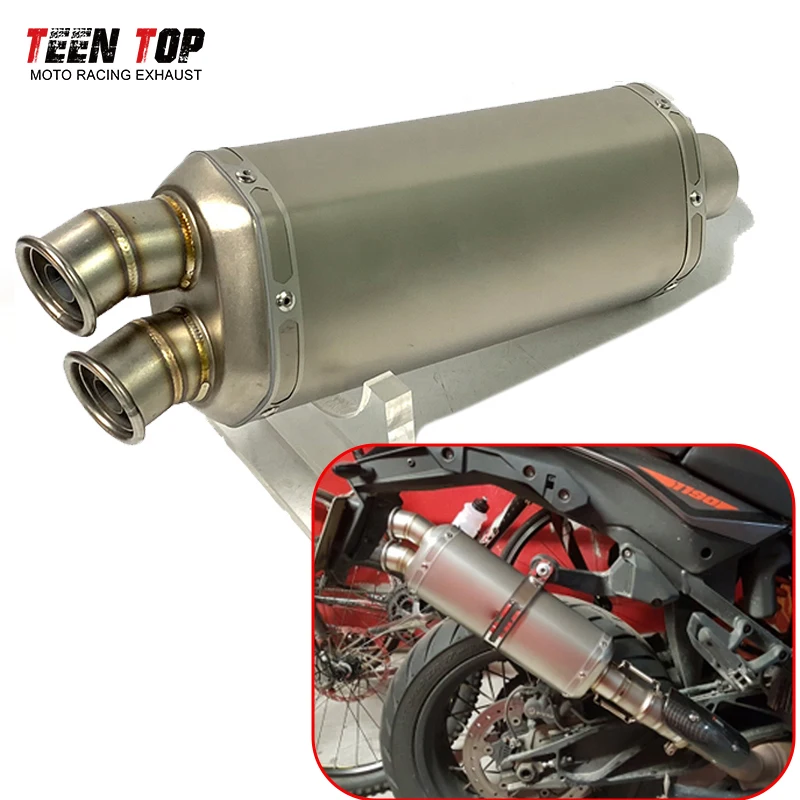 

51mm Universal Motorcycle Muffler DB Kille XL750 CRF300L TENERE700 368G 450MT DL650 VSTROM850 XMAX300 F900R Escape Moto Tailpipe