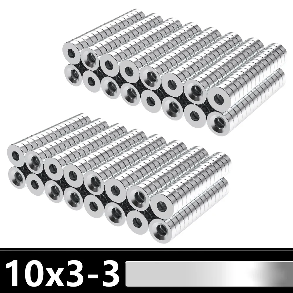 

10x3-3mm With Holes iman Refrigerator Magnets DIY Office Whiteboard Workshop