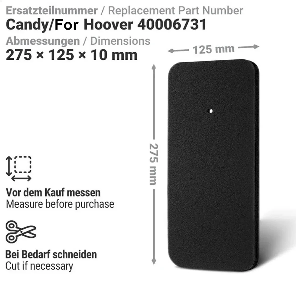 Set Of 4 Dryer Filters For Hoover Candy 40006731 Compatible With Heat Pump Dryers 275 X 125 X 10 Mm Cotton Filter