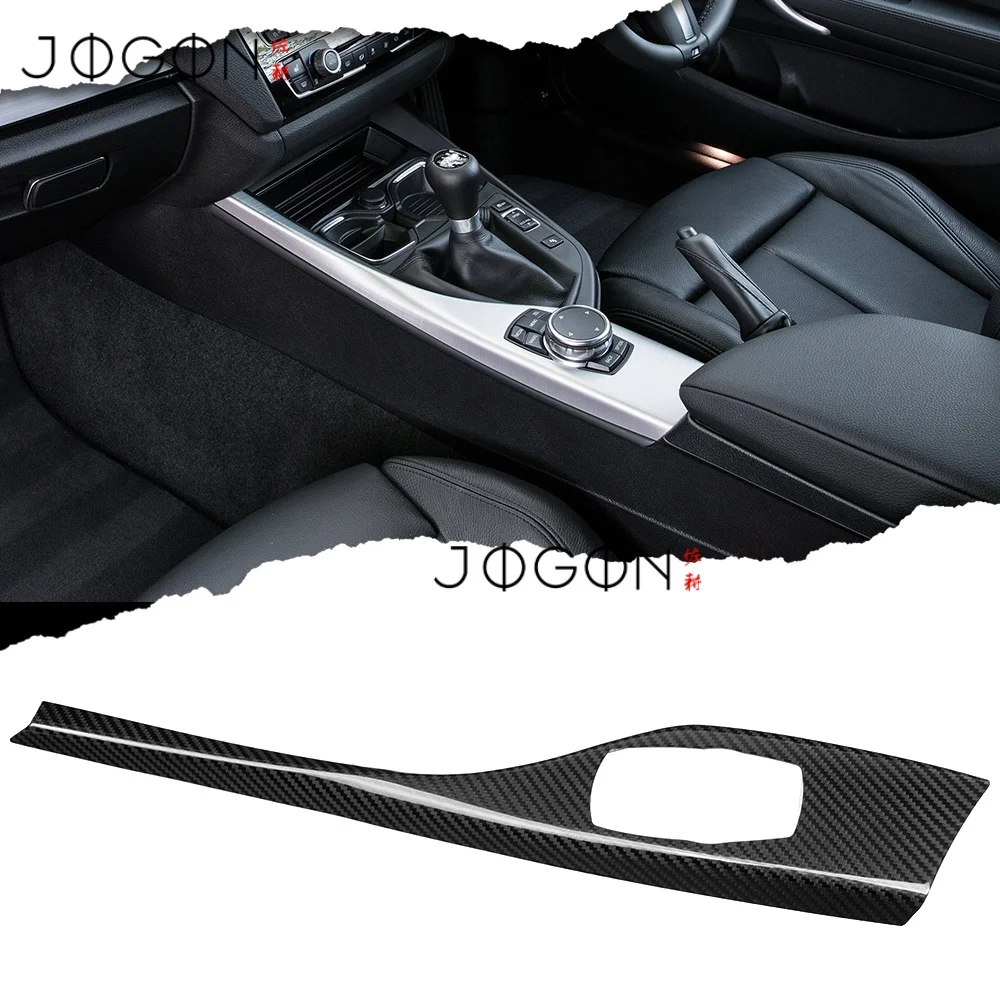 لسيارات BMW 1 2 Series F20 F21 F22 2012-2017 RHD ألياف الكربون سيارة الداخلية مركز الوسائط المتعددة غطاء لوحة التحكم ملحقات الكسوة