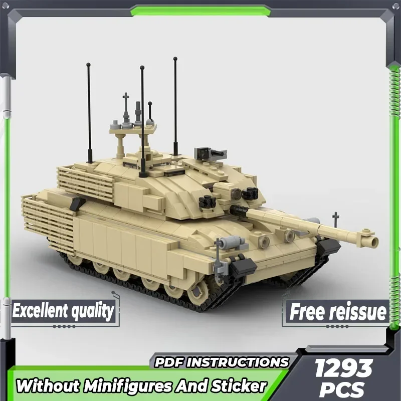 Military Weapon Model Moc Building Bricks Challenger 2 TES Tank Technology Modular Blocks Gifts Christmas Toys DIY Sets Assembly