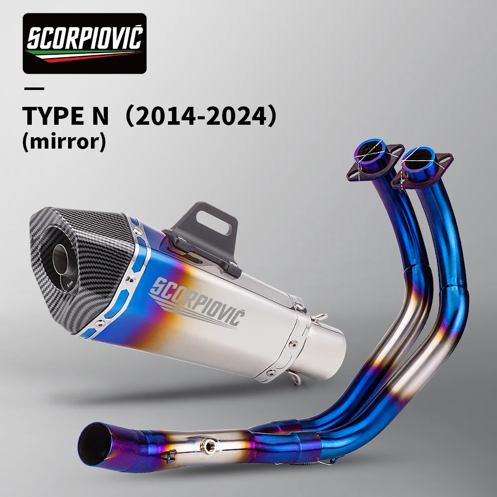 Geschikt voor MT-07 FZ-07 2014 - 2024 TRACER 7/GT TRACER 700/GT motorfiets uitlaatsysteem pakket