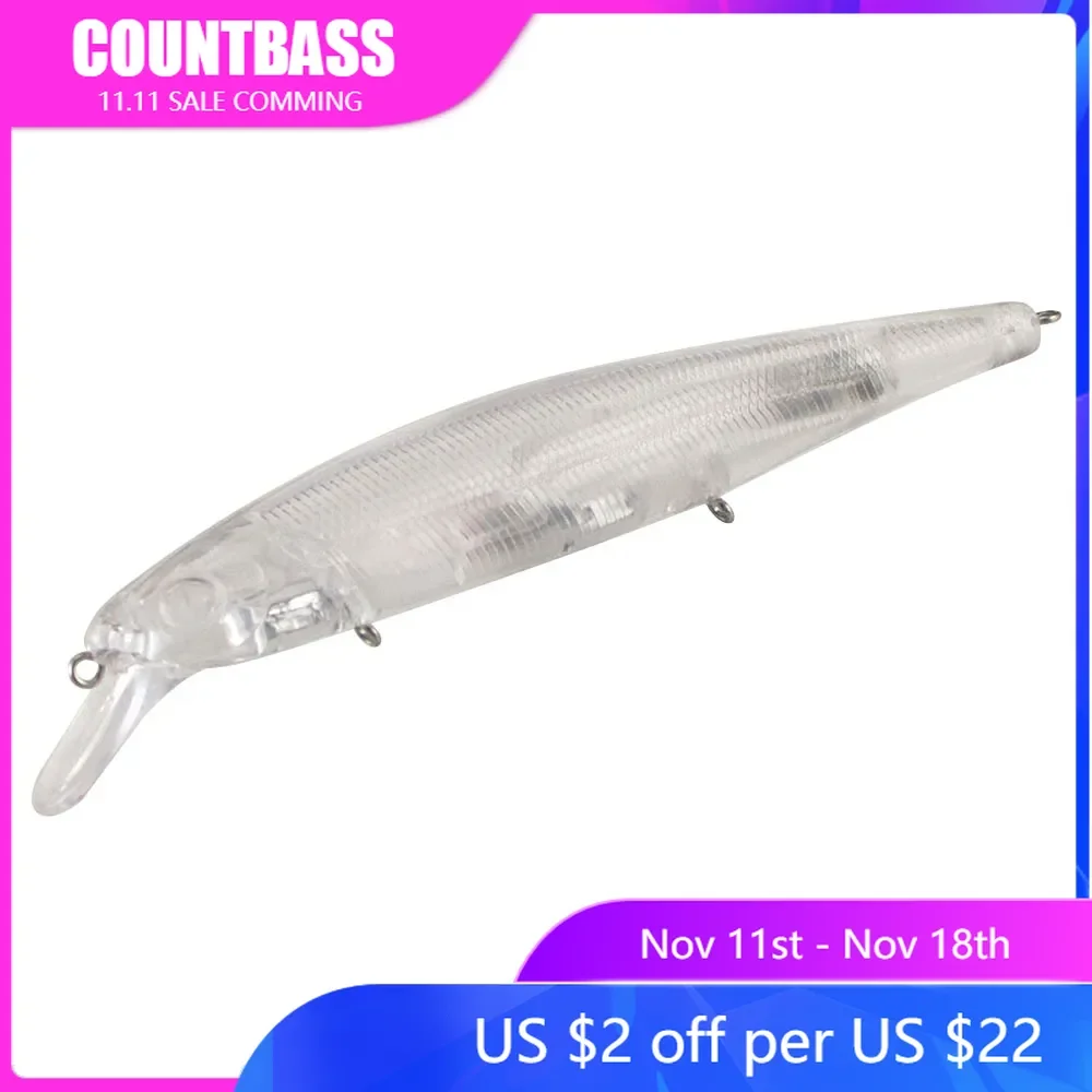 10Pcs Blank Hard Lures, 128mm/5