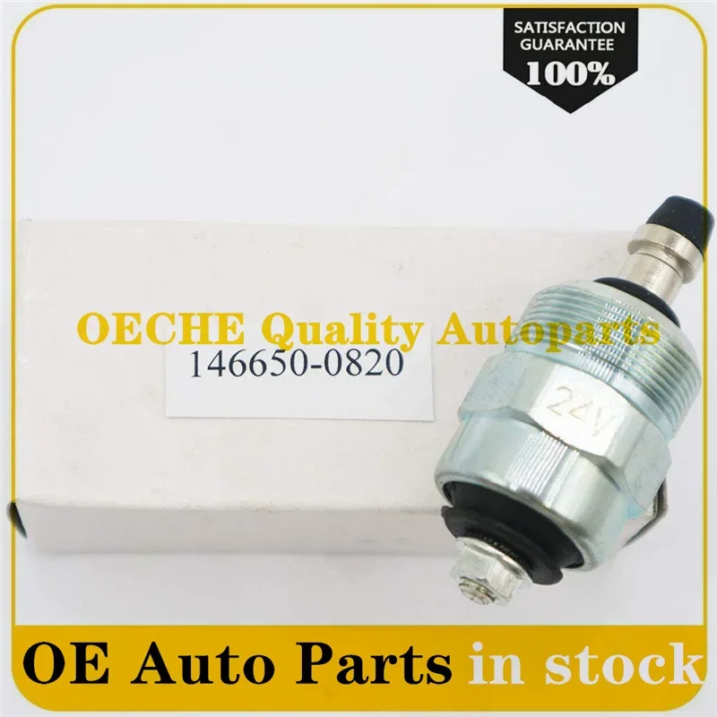 1X Diesel Shut off Solenoid Valve 24V 0330001016 0330001047 3337213003 096030-0080 096030-0170 146650-0820 146650-1320 for Isuzu