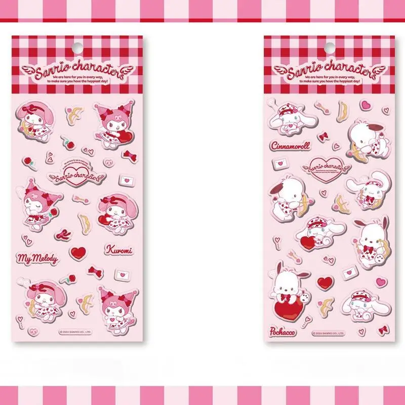 سانريو كيوبيد مرحبا كيتي ميلودي ملصقات ثلاثية الأبعاد الفاكهة كورومي تمويه جرو ملصق فقاعة ملصق سماعات الكاميرا لتقوم بها بنفسك الديكور