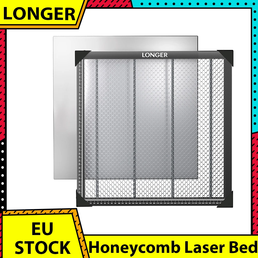 Plateforme de travail en nid d'abeille pour découpe laser LONGER, pour machine de gravure et de découpe laser CO2 diode, 440x440x22mm