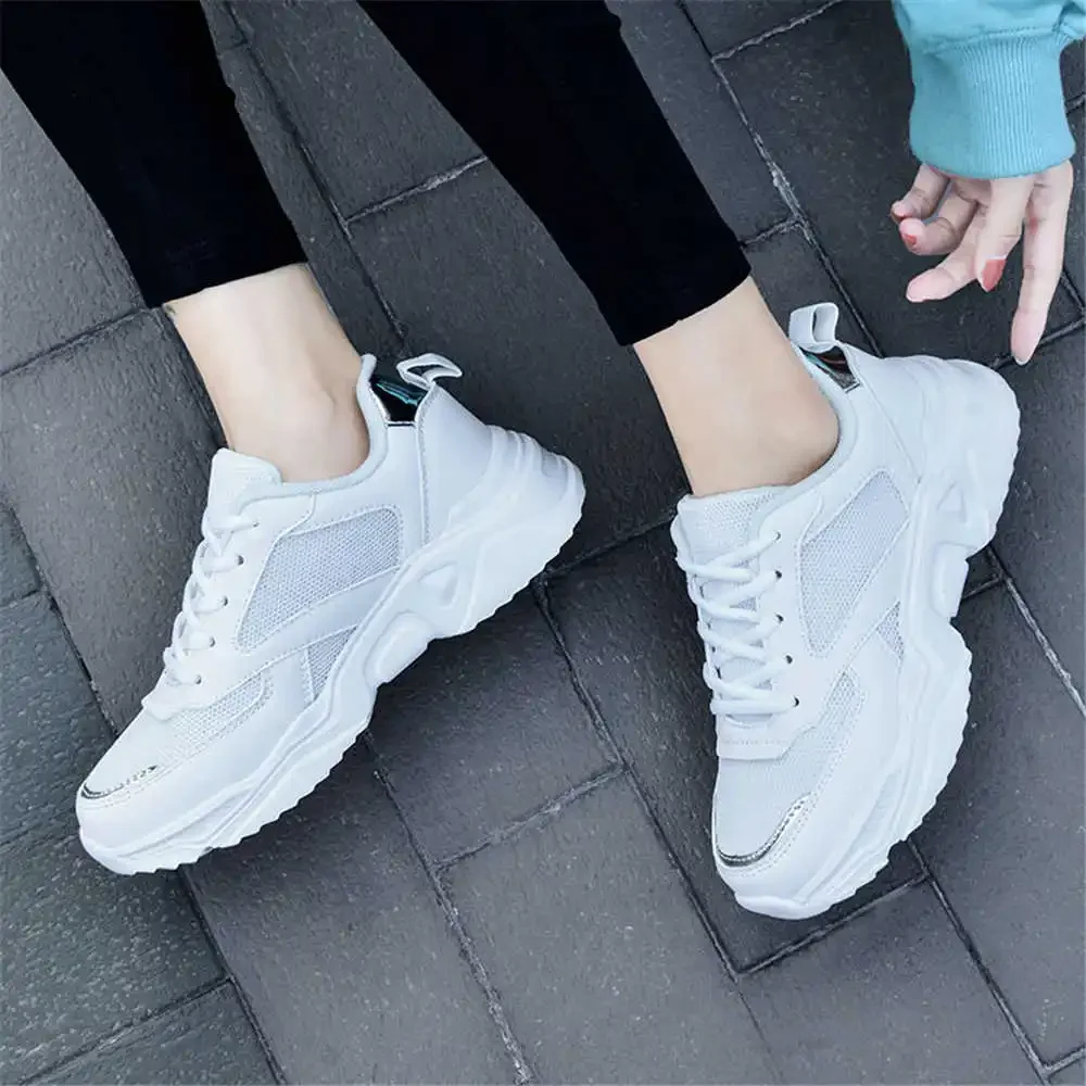 Does Not Slip 41-42 Training Set Woman Flats Beige Women\'s Sneakers Purple Shoes Ladies Sport Retro Tenismasculine