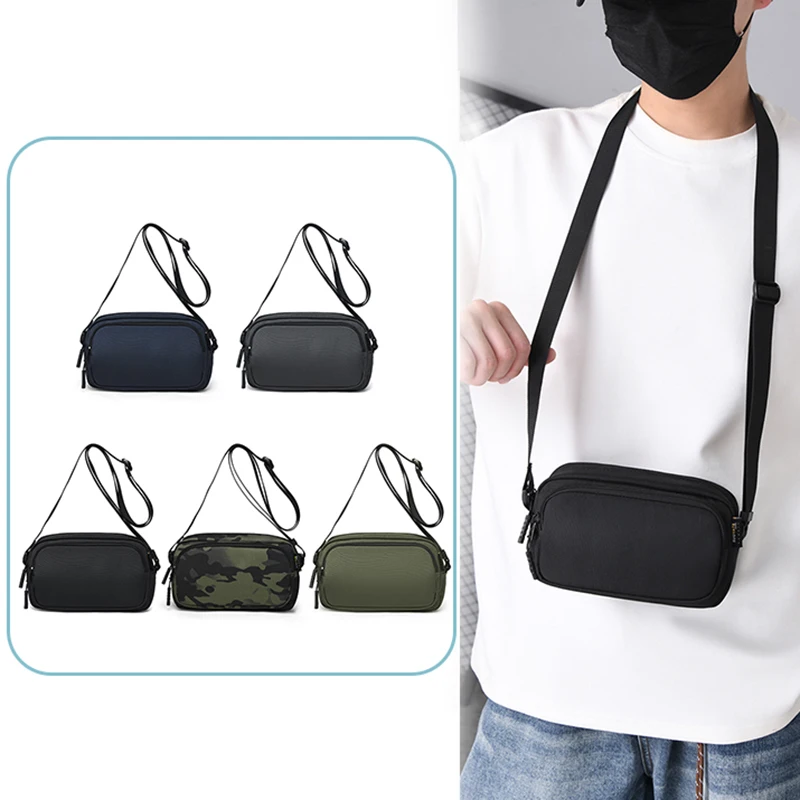 

Men Crossbody Bag Hiking Climbing Trekking Small Shoulder Bags Leisure Commuting Travel Sports Mobile Phone Pouch Sling Backpack