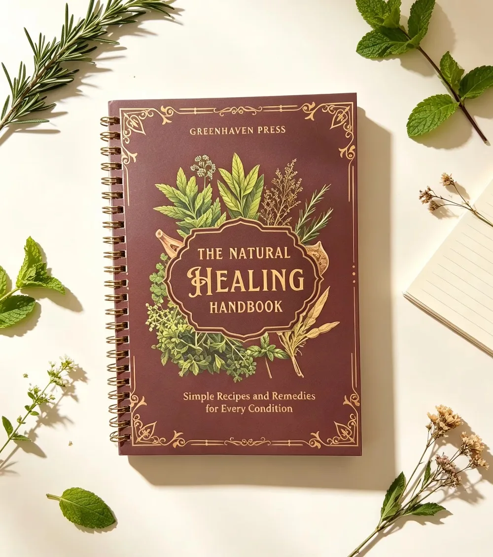 The Natural Healing Handbook Natural Herbal Remedies Guide Book Household Wellness Healing Recipes Book