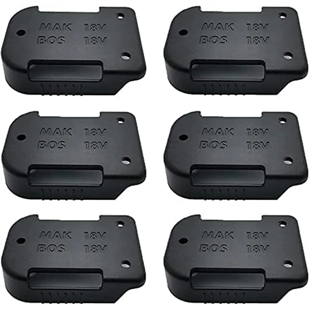 

6 Pack Battery Mounts Holder for Makita 18V Battery,Also for Bosch 18V Battery Mounts/Belt Clip,Wall Battery Holder