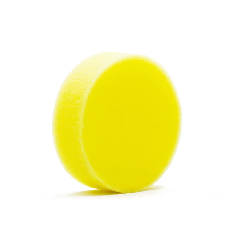 Wax sponges Round Car Polish Sponge Car Wax Foam Sponges Applicator Pads for Clean Car Cleaner Care Tools Glass Yellow