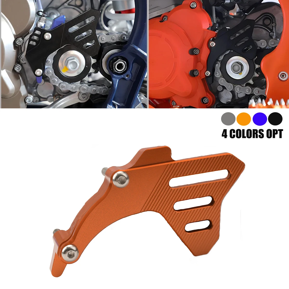 Motorcycles Front Sprocket Cover Case Saver Protector Chain Guard For KTM EXC XCW TPI SX XC For Husqvarna TE TEI TX TC 2017-2023