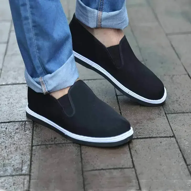 New Black Cotton Shoes Chinese Kung Fu Shoes Wing Chun Tai Chi Slipper Martial Art Pure Cotton Shoes Wushu Kungfu Martial Arts F view 5
