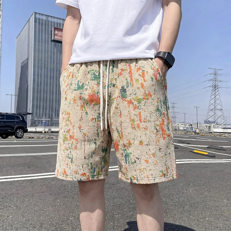 

2026 summer Men's Beach Shorts men fashion Shorts Quick-Drying Shorts man Summer Thin Beach Pants Trendy Basketball Beach Pants