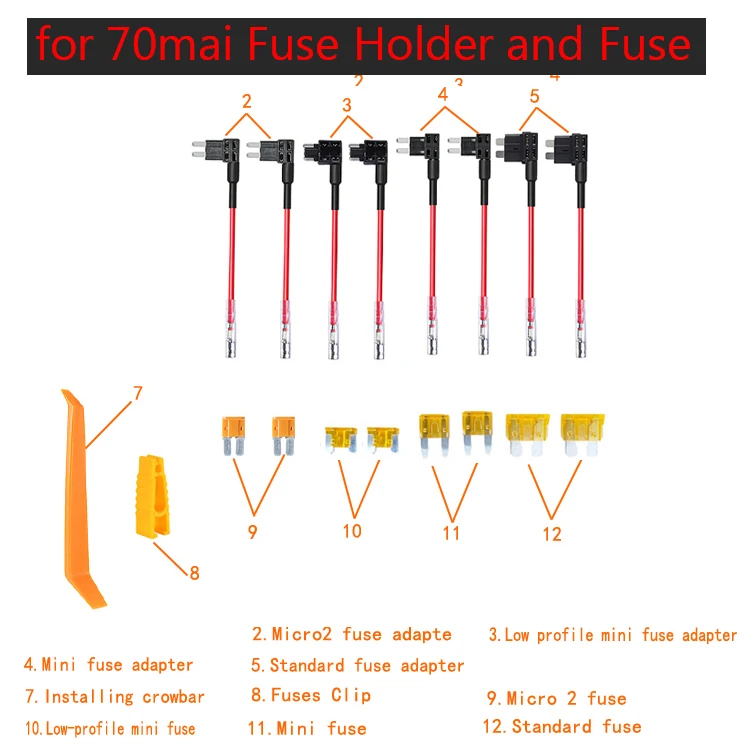 for 70mai Fuse Holder and Fuse