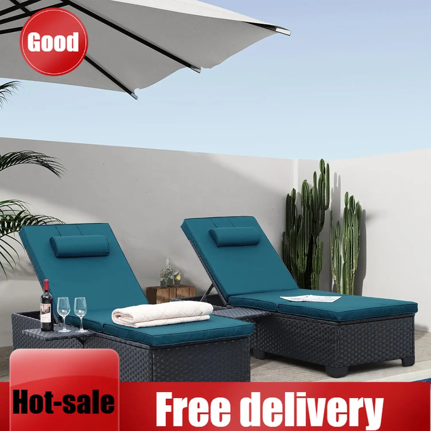 Outdoor Chaise Lounge Chairs For Outside Patio Furniture Se…