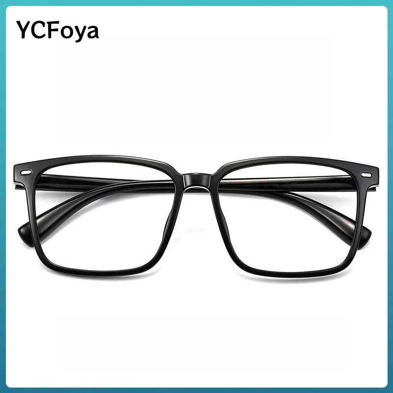 

YCFoya Men Ultra-light Fashion Square TR90 Flexible Eyeglasses Frame Optical Prescription Women Glasses Frame M109001