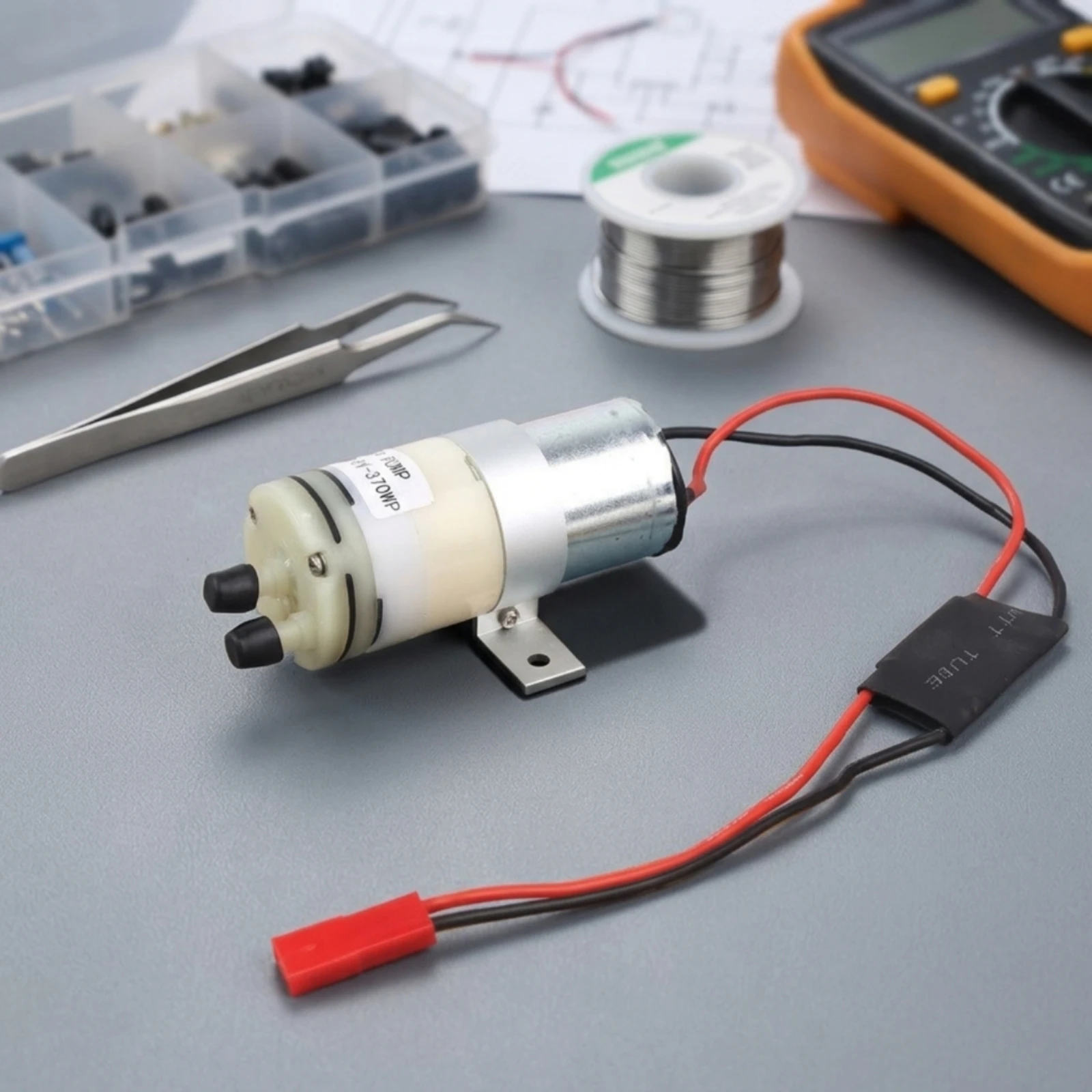 370 Liquid Pump Low-Voltage Liquid Pump with Hose Barbs Streamlined for RC Hobbyists