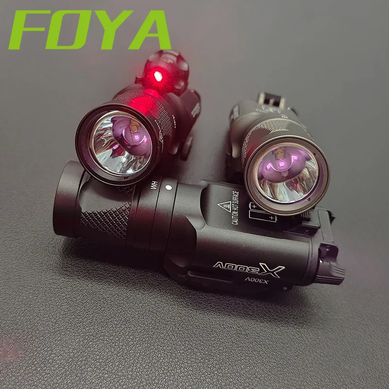 Airsoft Tactical SF X300V X400V Red Laser Flashlight LED IR Illumination Scout Light Hunting Weapon Lamp Constant Momentary