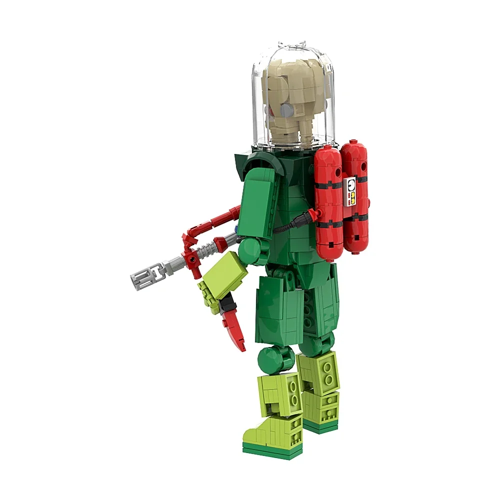 MOC Martian Alien Figures Building Blocks Creative DIY Model Bricks Assembly Guard Soldier Toys Set Birthday for Kids Adult Gift