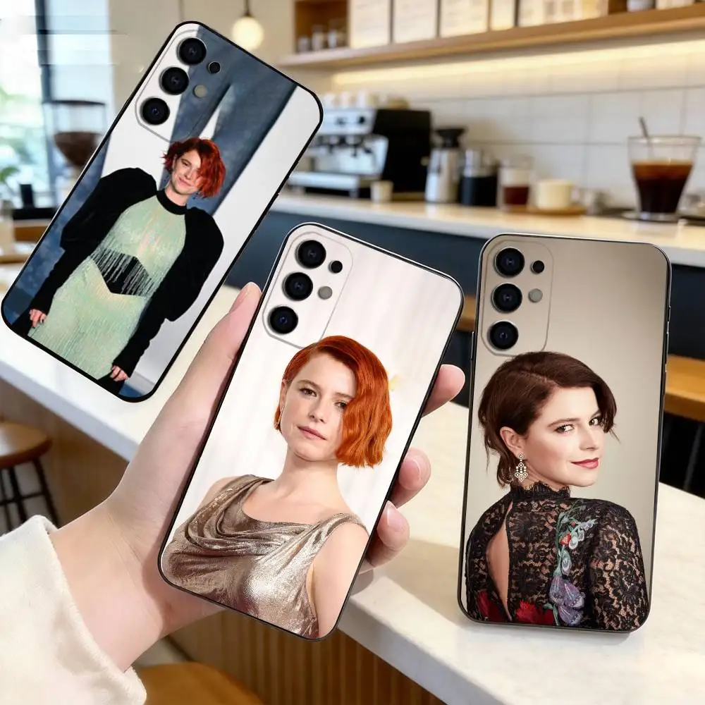 Actress J-Jessie B-Buckley  Phone Case Black Silicone Soft For Samsung S25,S24,S21,S22,S23,S30,Ultra,S20,Plus,Fe,Lite