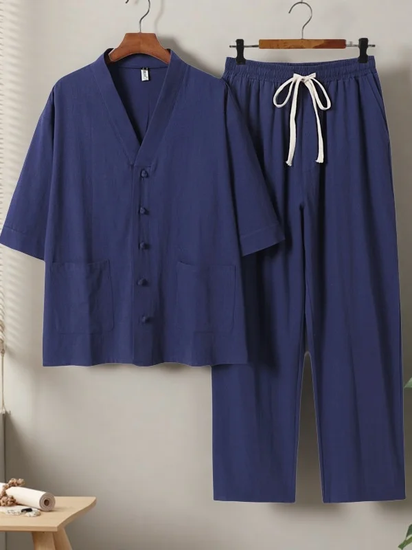 nouvel-ensemble-de-vetements-d'interieur-en-lin-de-style-chinois-pour-hommes-collection-ete-style-zen-grandes-tailles-vetements-de-nuit-en-coton-et-lin-pour-hommes