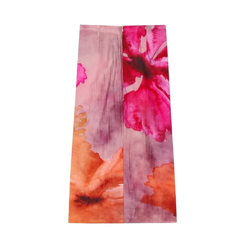 

Лето 2023, женский фартук с принтом, юбка со средней талией, окрашенное украшение в узле, повседневное полиэфирное волокно, свободный крой, асимметричный