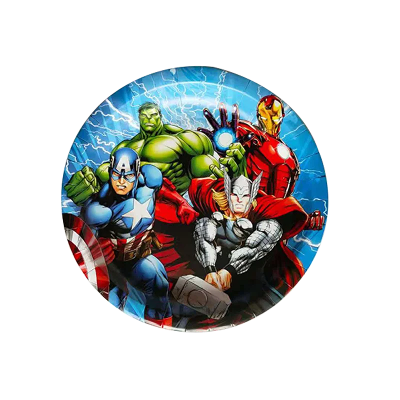 Disney's Avengers Themed Birthday Party Disposable Cutlery Supplies Cups and Plates Tissue Paper Kids Party Decorations Dinner