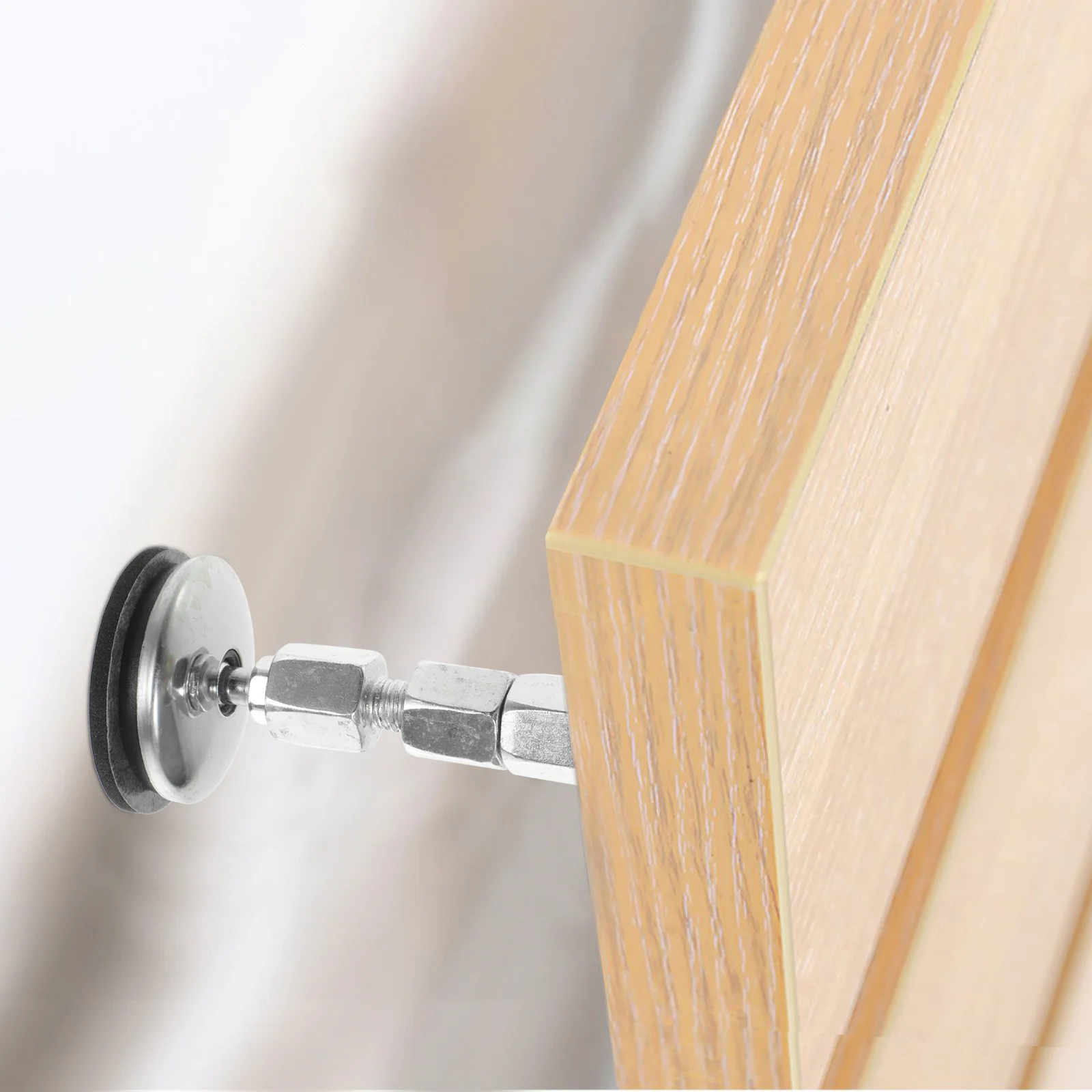 

4pcs Metal Anti-Collision Fixer Adjustable 84-110Mm For Furniture Legs Sturdy Home Supplies Wall Stabilizer Tool Bed Sofa Chair