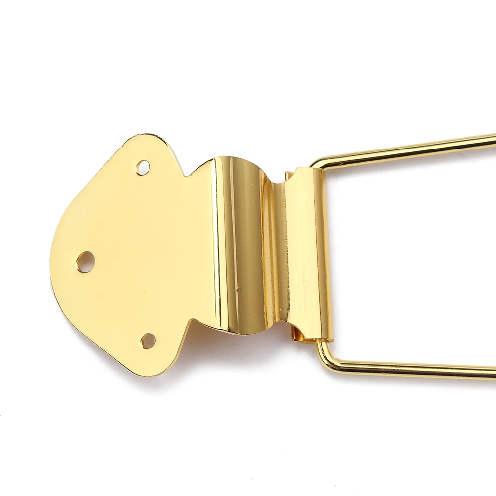 

6 String Metal Tailpiece Black Long Standard Bridge Suitable for Jazz Guitar Durable Easy Install