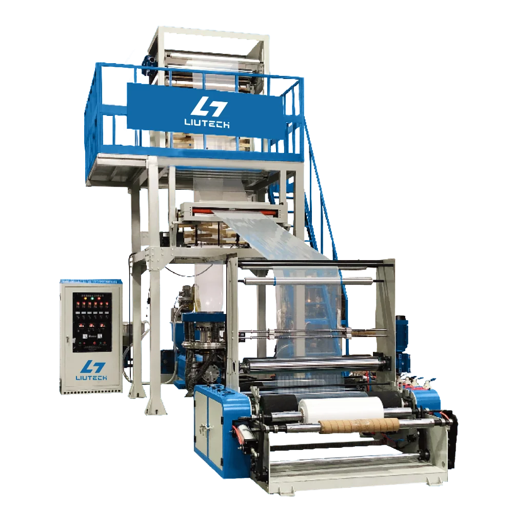 Single Layer PE PP Blown Film Extruder Plastic Bag Maker Plastic Film Roll Maker